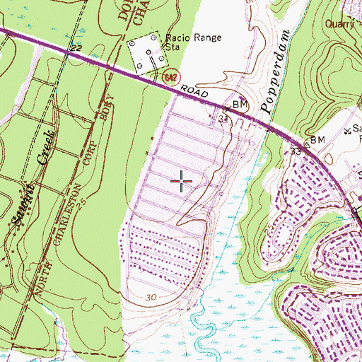 Topographic Map of Forest Hills, SC