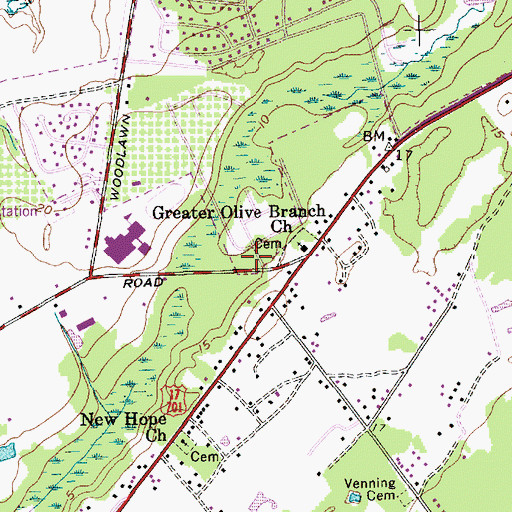 Topographic Map of Four Mile School (historical), SC