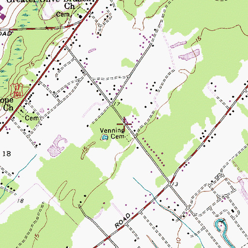 Topographic Map of Four Mile School (historical), SC