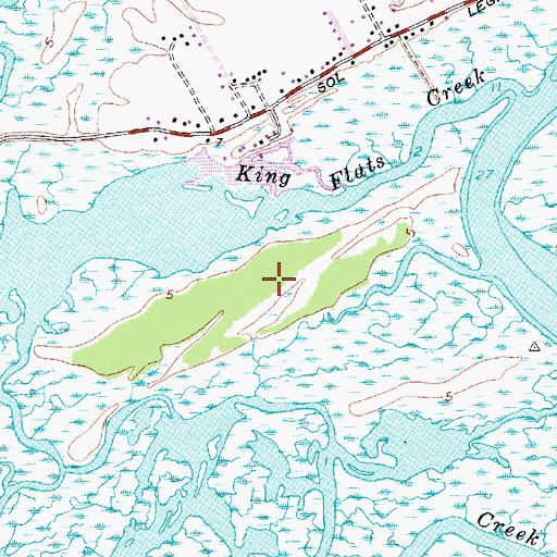 Topographic Map of Front Coles Island, SC