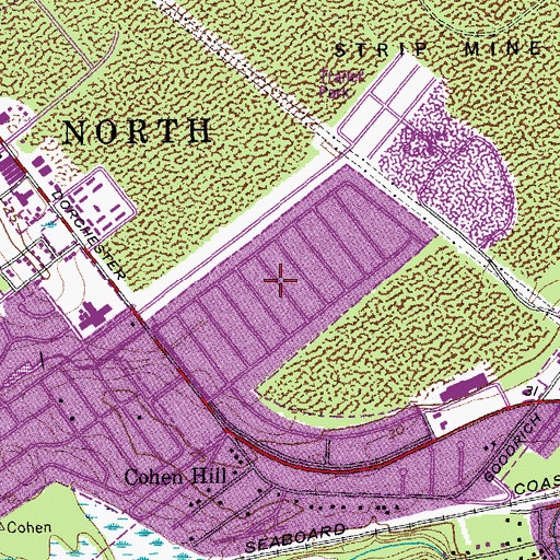 Topographic Map of Glyn Terrace, SC