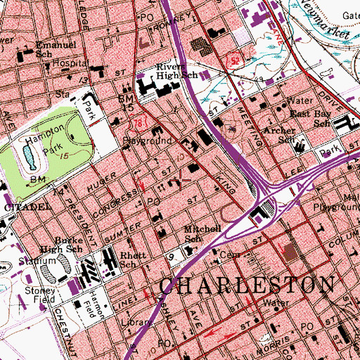 Topographic Map of Grecian Society Church, SC