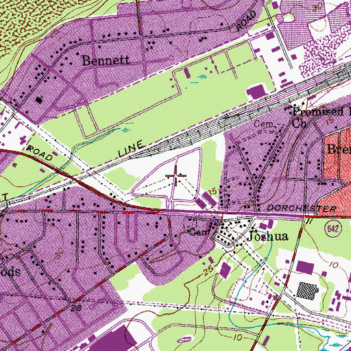 Topographic Map of Green Grove, SC