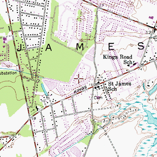 Topographic Map of Greencrest, SC