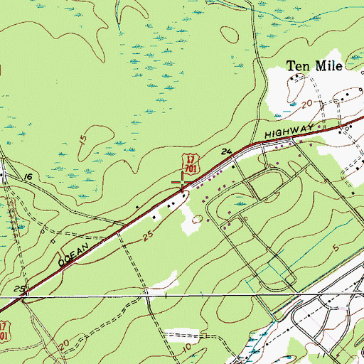 Topographic Map of Gregorie School (historical), SC