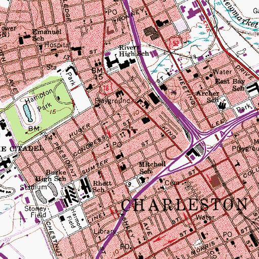 Topographic Map of Hellenic Community Center, SC