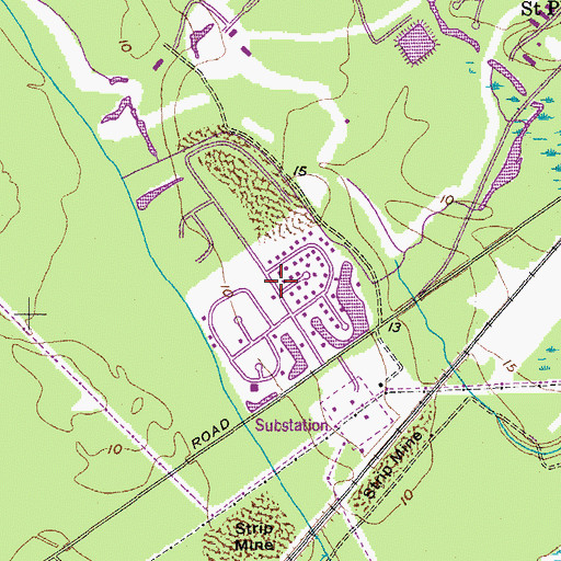 Topographic Map of Hickory Hall Plantation, SC