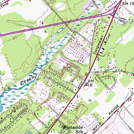 Topographic Map of Hickory Shadows, SC
