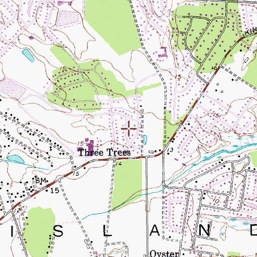 Topographic Map of Holiday Acres, SC
