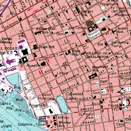 Topographic Map of Holy Trinity Reformed Episcopal Church, SC