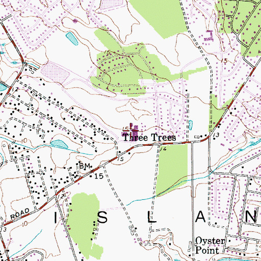 Topographic Map of James Island Charter High School, SC