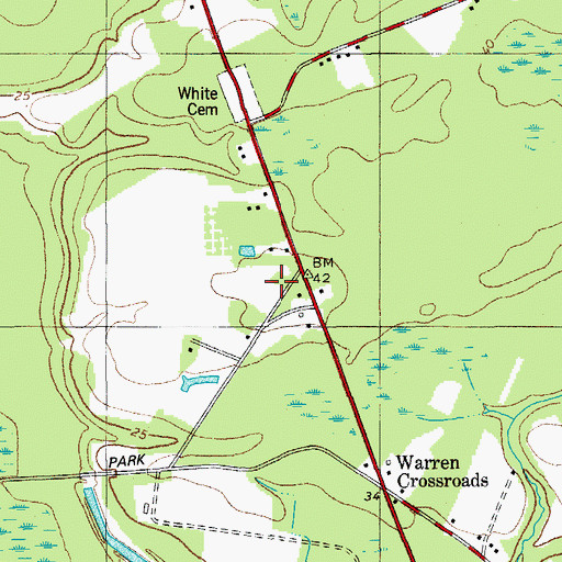 Topographic Map of Judge Smith School (historical), SC