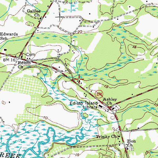 Topographic Map of Larimer High School (historical), SC