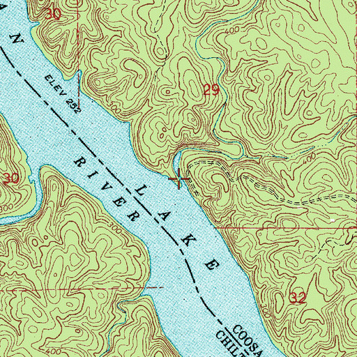 Topographic Map of Proctor Creek, AL