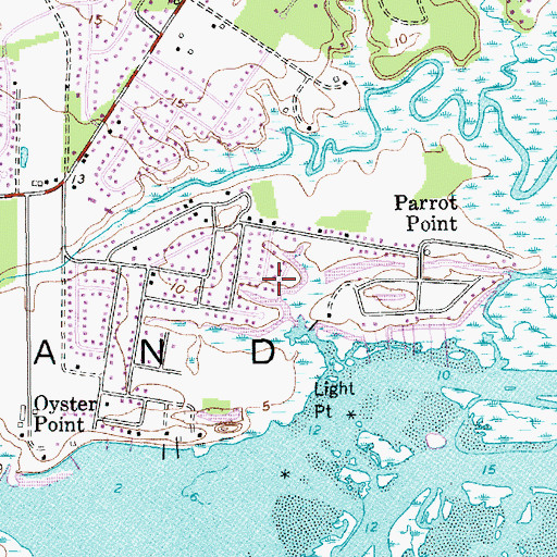 Topographic Map of Lighthouse Point, SC