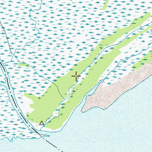 Topographic Map of Little Murphys Island, SC