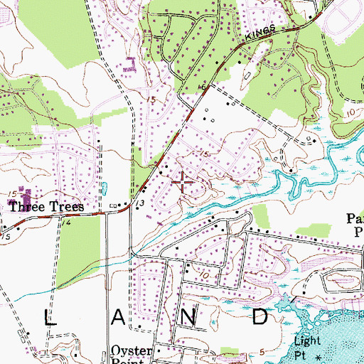 Topographic Map of Lockwood Hall, SC