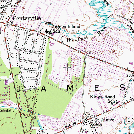 Topographic Map of Lynnwood, SC