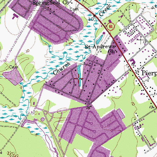 Topographic Map of Magnolia Ranch, SC