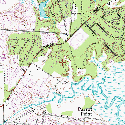 Topographic Map of Marsh Point, SC