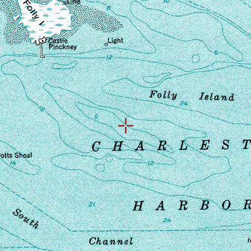 Topographic Map of Middle Ground, SC