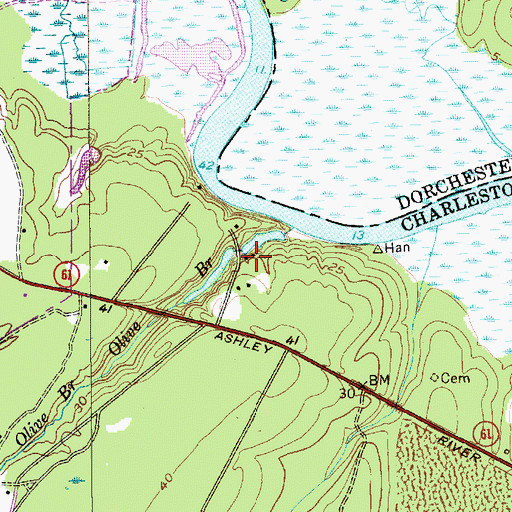 Topographic Map of Millbrook Plantation, SC