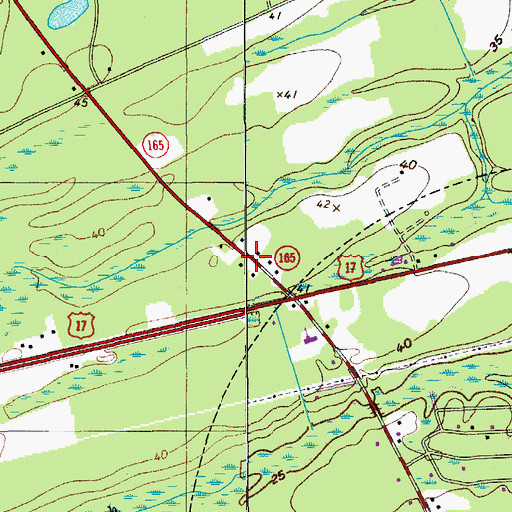 Topographic Map of Miller School (historical), SC