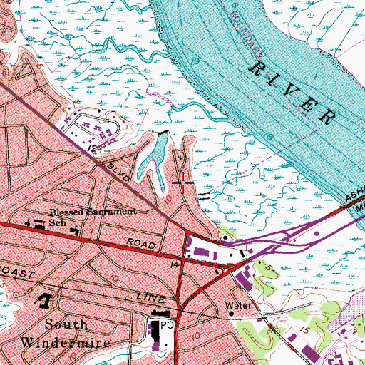 Topographic Map of Moreland, SC