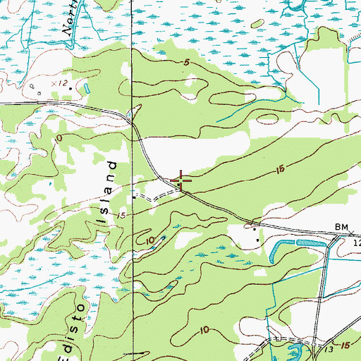 Topographic Map of Mount Holly Church (historical), SC