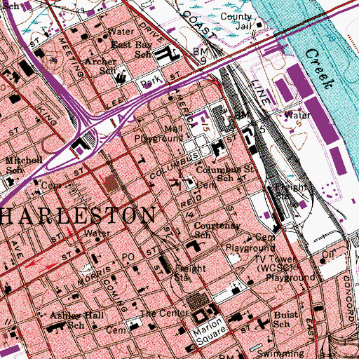Topographic Map of New Ebenezer African Methodist Episcopal Church, SC