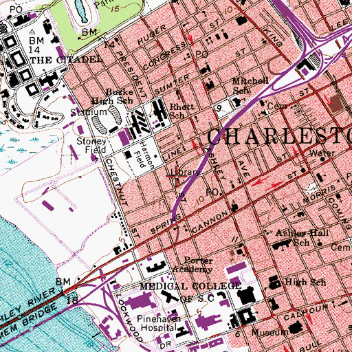 Topographic Map of Nichols Chapel African Methodist Episcopal Church, SC