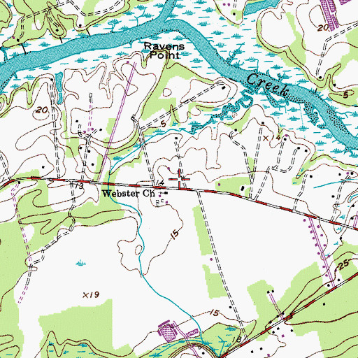 Topographic Map of Nine Mile Fork School (historical), SC
