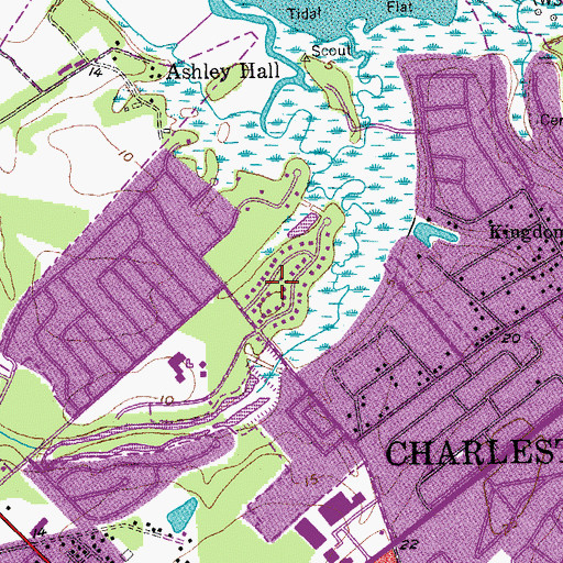 Topographic Map of North Pine Point, SC