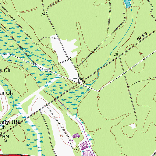 Topographic Map of Oakland Hunting Club (historical), SC