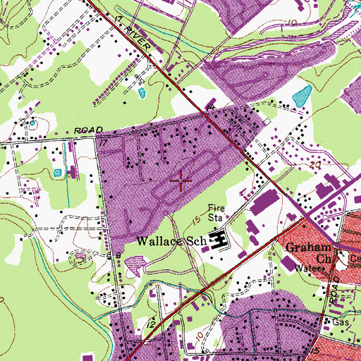Topographic Map of Orleans Woods, SC