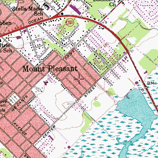 Topographic Map of Osceola Heights, SC