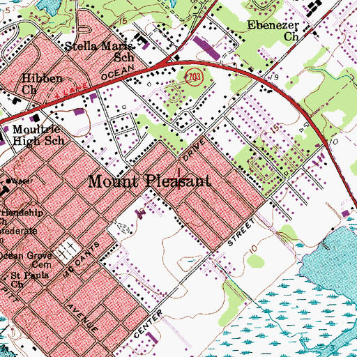 Topographic Map of Osceola Oaks, SC