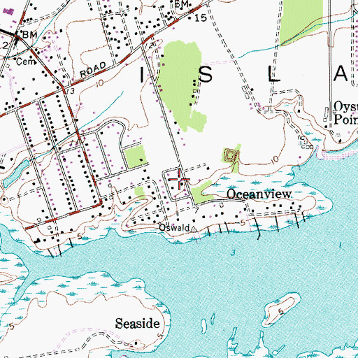 Topographic Map of Oswald Place, SC