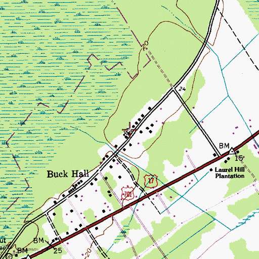 Topographic Map of Our Chapel, SC