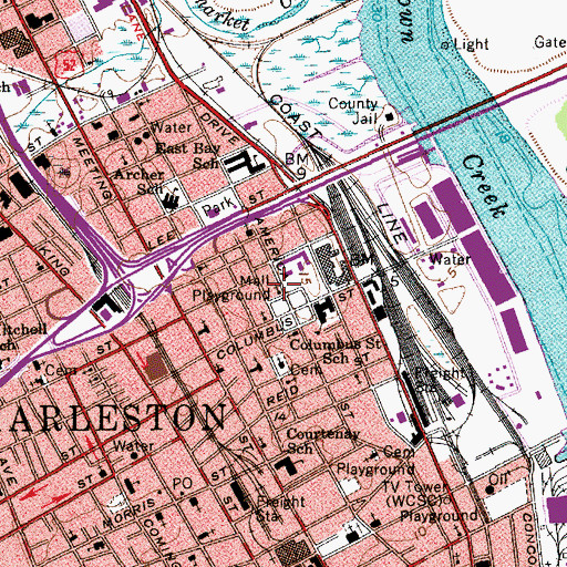 Topographic Map of Our Lady of Mercy Roman Catholic Church, SC