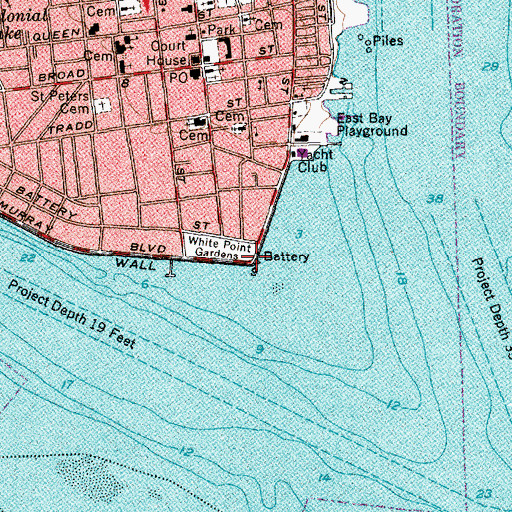 Topographic Map of Oyster Point, SC