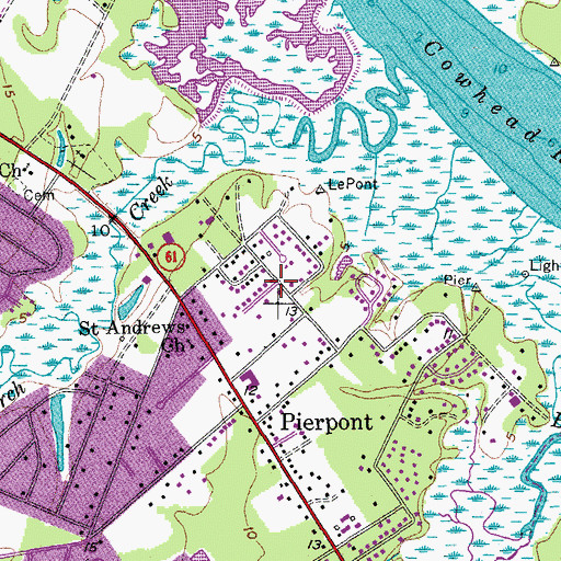 Topographic Map of Parsonage Point, SC