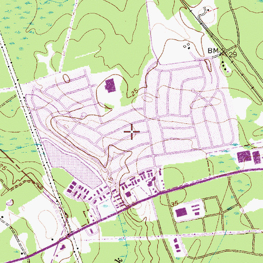 Topographic Map of Pepperhill, SC