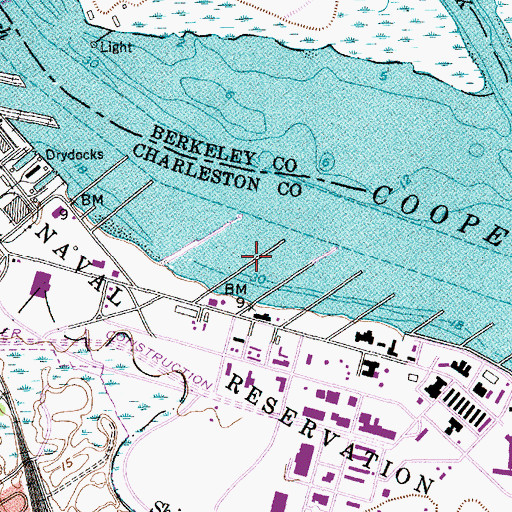 Topographic Map of Pier N, SC