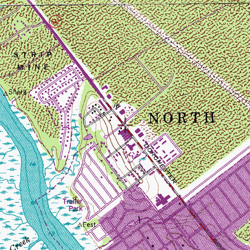 Topographic Map of Promised Land Church (historical), SC