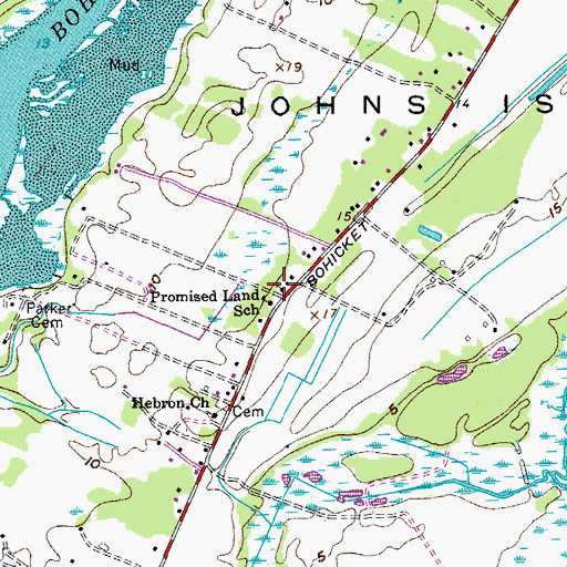 Topographic Map of Promised Land Church, SC