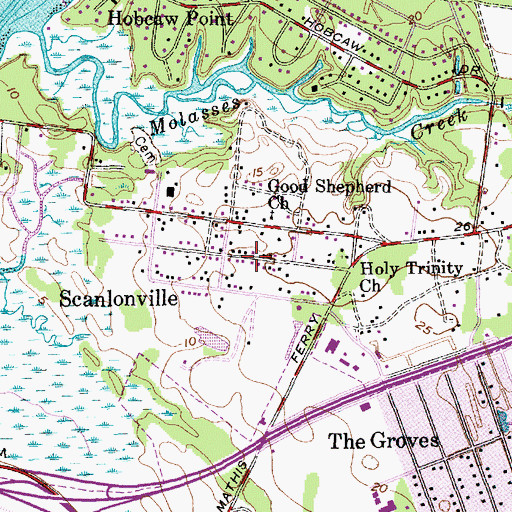 Topographic Map of Remleys Point, SC
