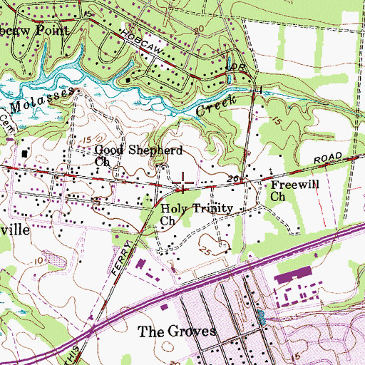 Topographic Map of Remleys Point School (historical), SC