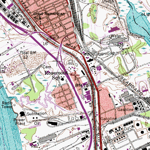 Topographic Map of Rosemont Baptist Church, SC