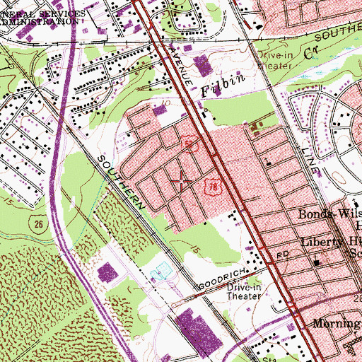 Topographic Map of Russelldale, SC